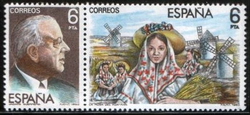 z vendido ESPAÑA 1983 2699/0 Sellos Nuevos Maestros de la Zarzuela Escena La Rosa del Azafran y Jacinto Guerrero c/charnela Espana Spain Espagne Spagna Spanje Spanien Yvert2315 Scott2315-6 